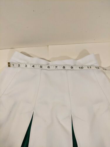 Whitr Green Vintage MINI CHEERLEADER Skirt Small Stains Made in USA 90s Costume - Fresh Stock Dated February 2026