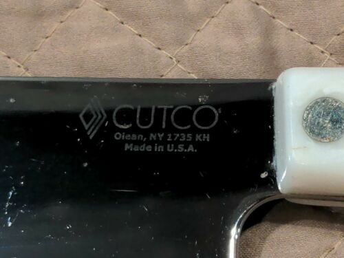 Cutco Vegetable Knife Pearl Handle 1735, Chips on Blade Edge - Fresh Stock Dated December 2025