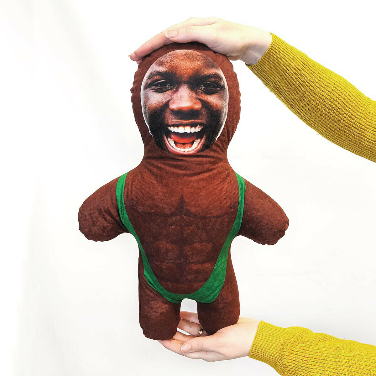 Mankini - MINI ME Doll Custom Novelty Face Pillow - Add Your Photo - Fresh Stock Dated December 2025