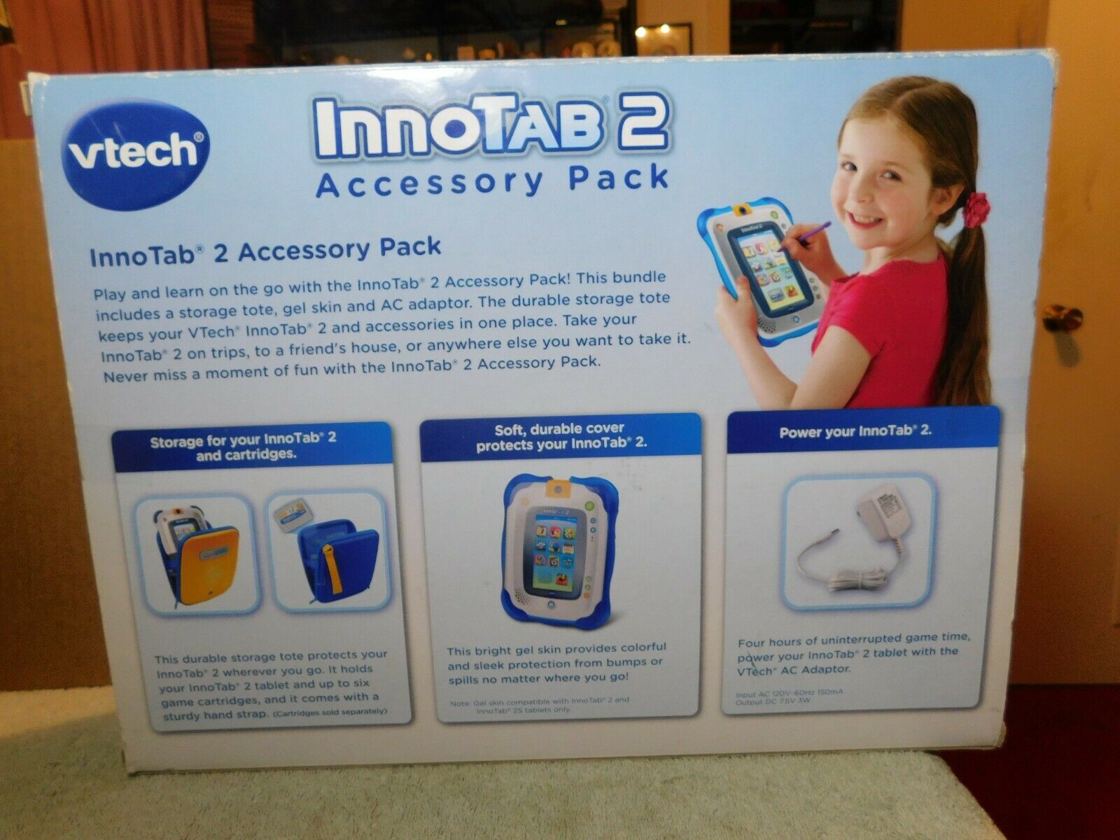 LRN~V-Tech InnoTab 2 Accessory Pack For Ages 3-9 Years w/AC Adapter NEW - Fresh Stock Dated February 2026