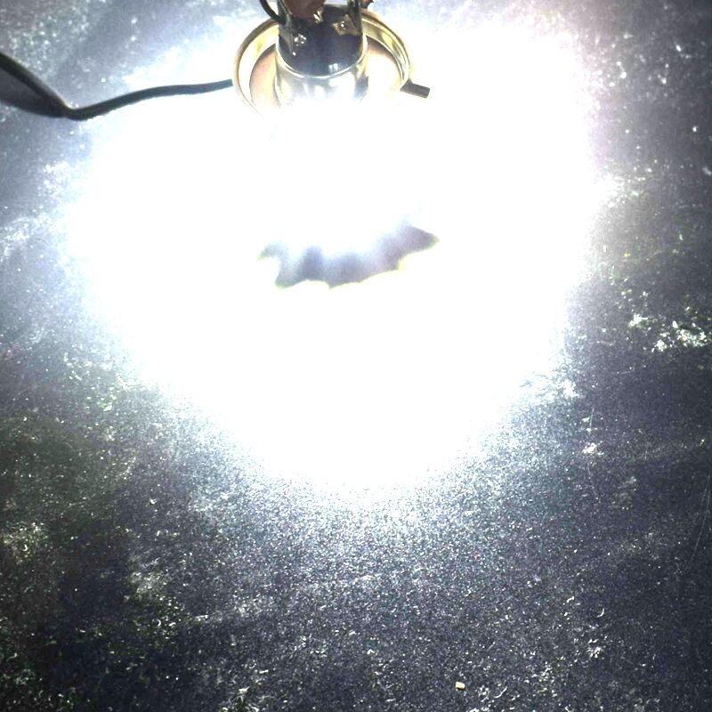 1x H4 3*COB LED Motorcycle Headlight Bulb High/Low Beam Fog Light 2000LM Scooter - Fresh Stock Dated February 2026