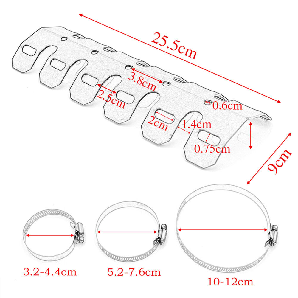 Motorcycle Heat Shield Cover Exhaust Muffler Pipe Protector Dual Sport bike ATV - Fresh Stock Dated February 2026