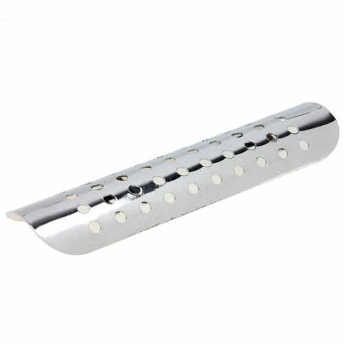 Universal Chrome Exhaust Muffler Pipe Heat Shield Cover Heel Guard Motorcycle - Fresh Stock Dated February 2026