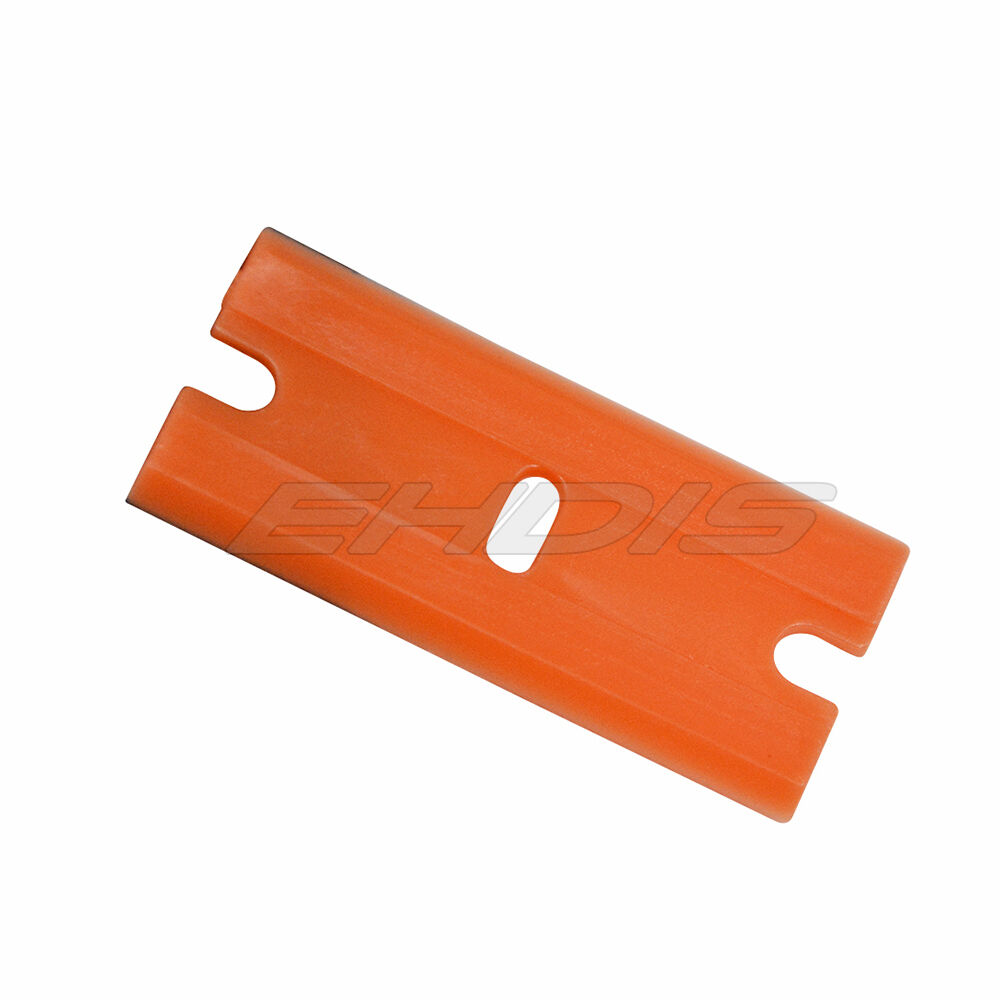 Car Offroad 100 Pcs Plastic Double Edged Razor Blades & 2 Pc Scraper Removal Kit - Fresh Stock Dated February 2026