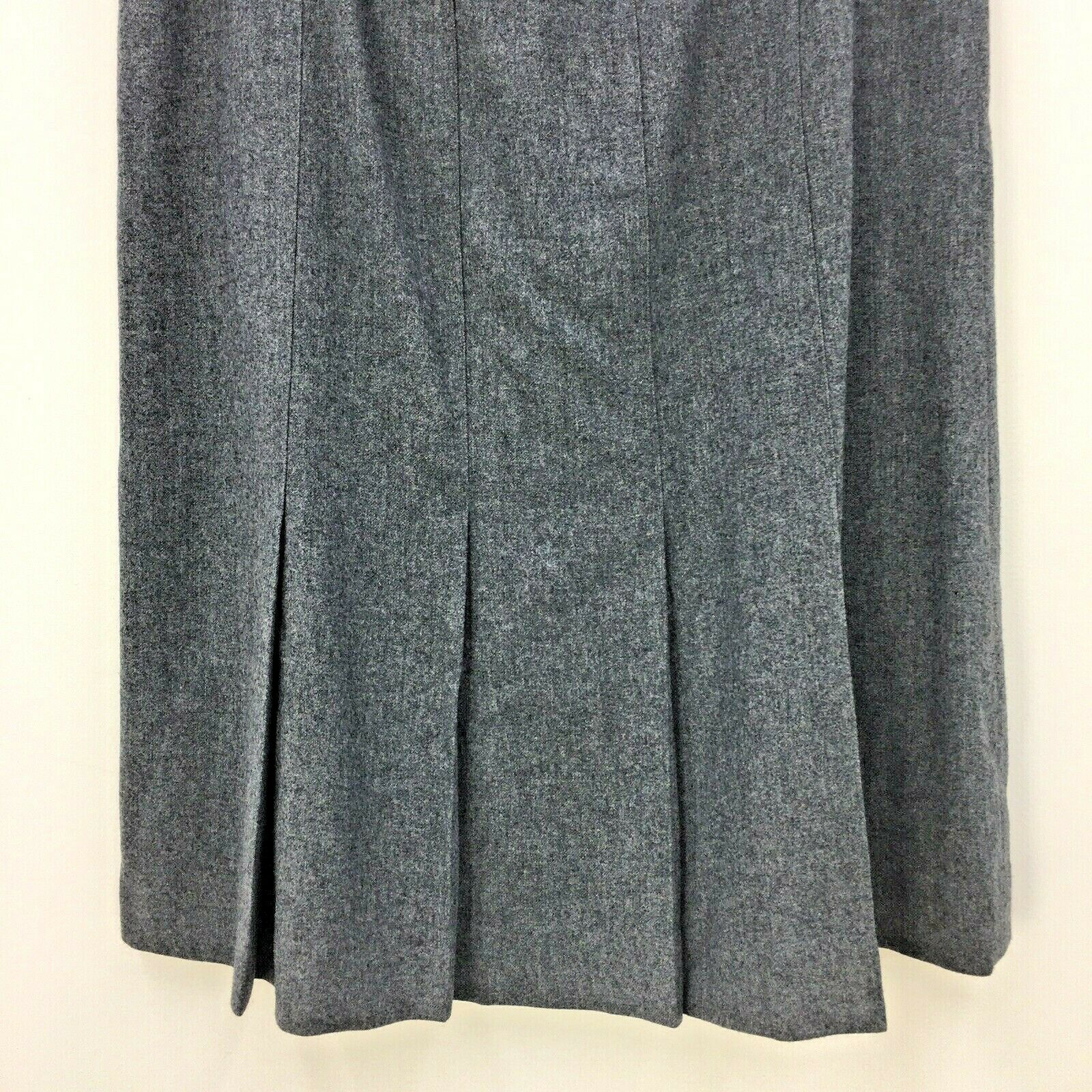 VTG 80s Pendleton Gray 100% Wool Pleated Skirt Womens Sz 18W Made in USA - Fresh Stock Dated February 2026