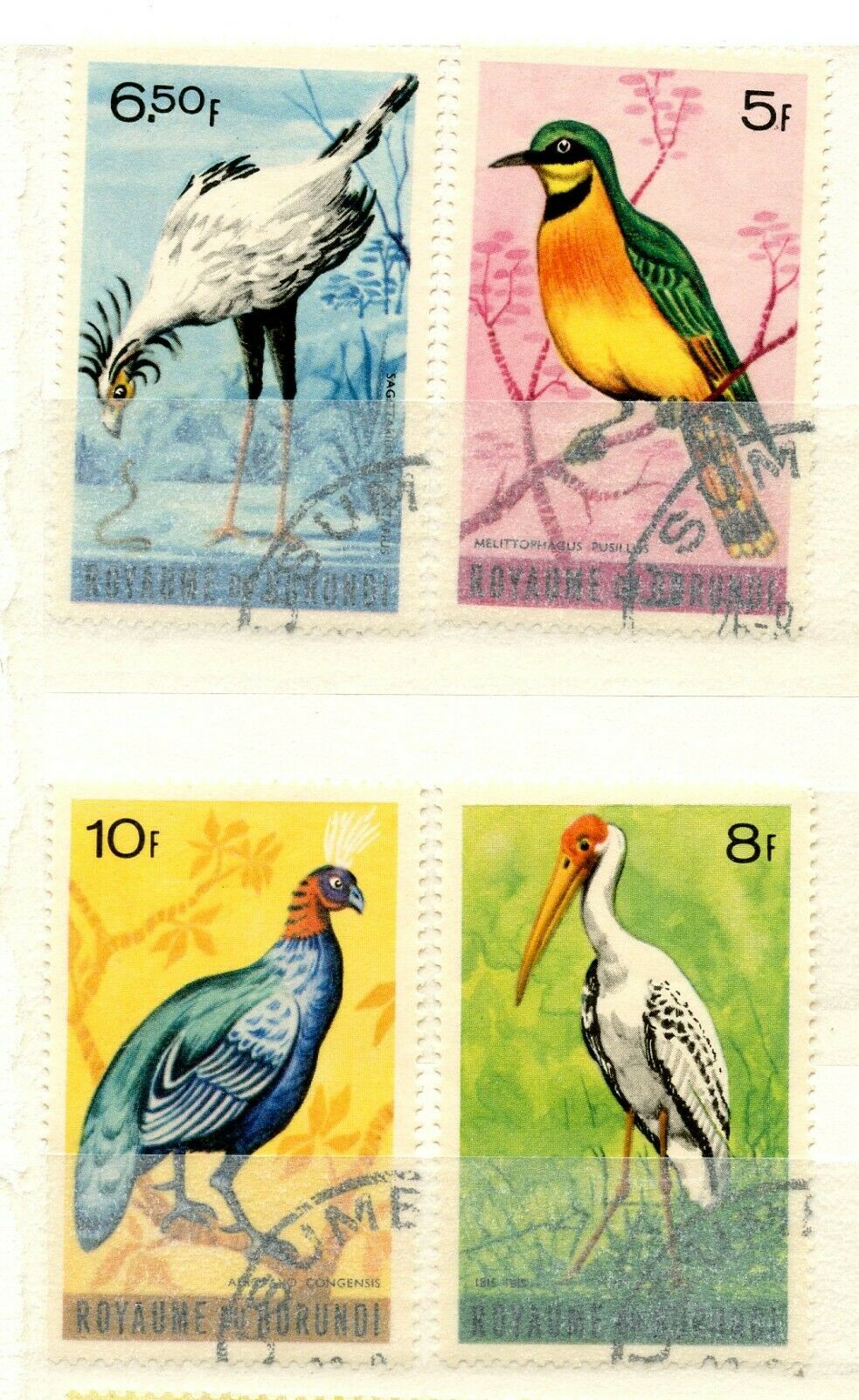 8 Burundi Mint Hinged Used Hinged - Fresh Stock Dated December 2025