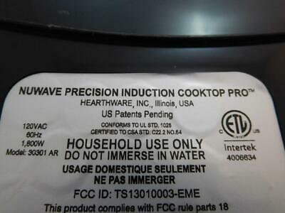 Nuwave 30301 AR Precision Induction Cooktop Pro - Fresh Stock Dated February 2026