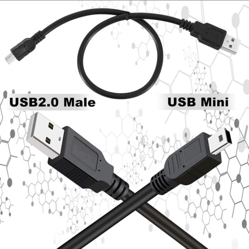 SaiTech IT 5 Pack USB 2.0 A to Mini 5 pin B Cable for External Black - Fresh Stock Dated February 2026