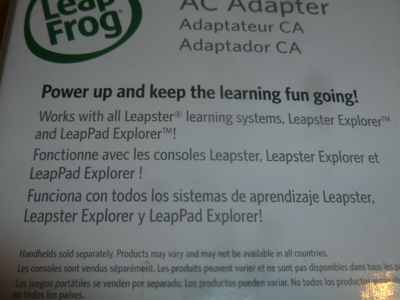 NEW IN BOX LEAP FROG AC ADAPTER LEAPSTER EXPLORER LEAPPAD NIB - Fresh Stock Dated February 2026