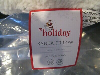 Pottery Barn Kids Santa Head Christmas Pillow New w tags - Fresh Stock Dated December 2025