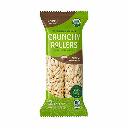Friendly Grains - Crunchy Rollers - Organic Rice Snacks - Original Brown Rice - Fresh Stock Dated December 2025