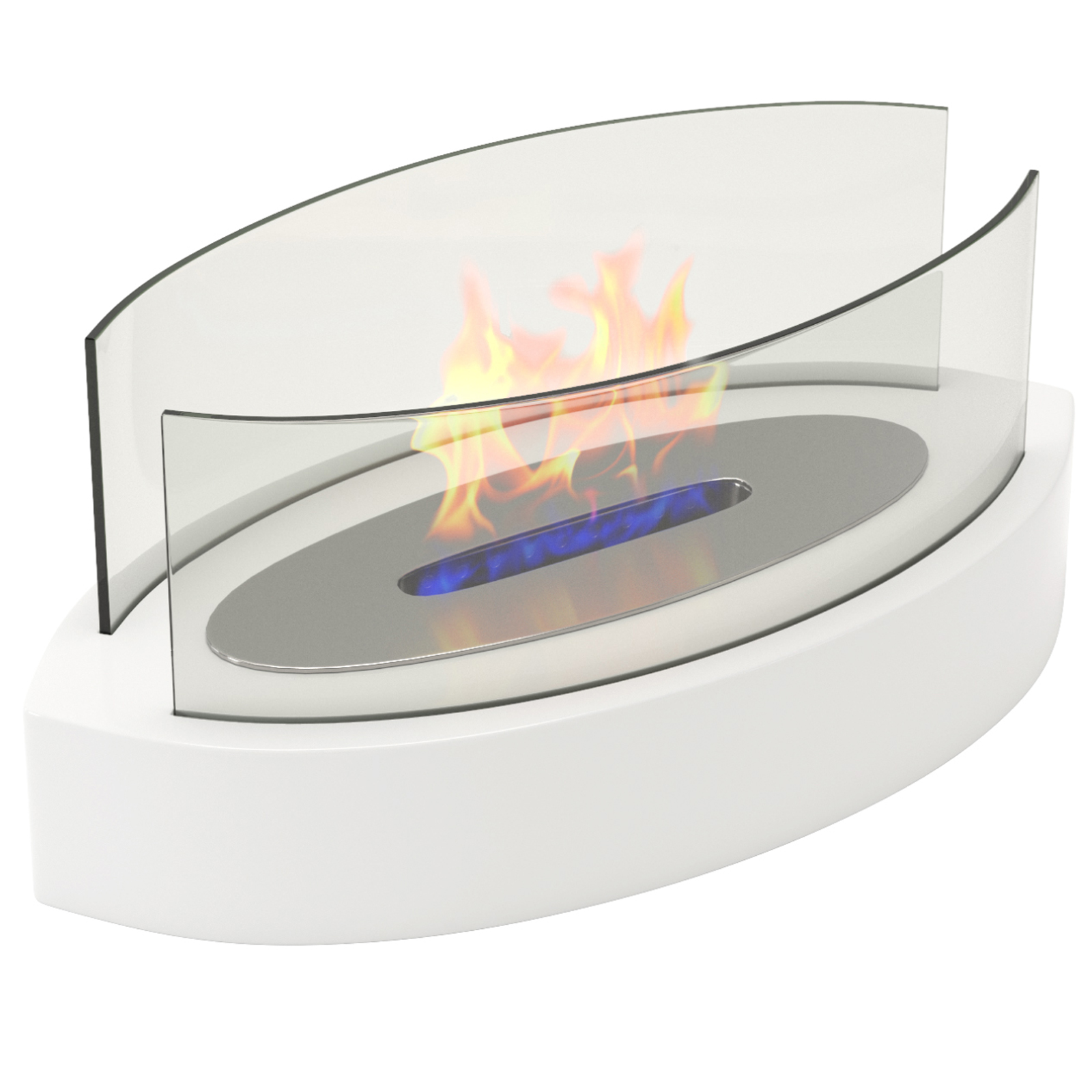 Regal Flame Veranda Ventless Fire Pit Fire Bowl Pot Bio Ethanol Fireplace White - Fresh Stock Dated February 2026