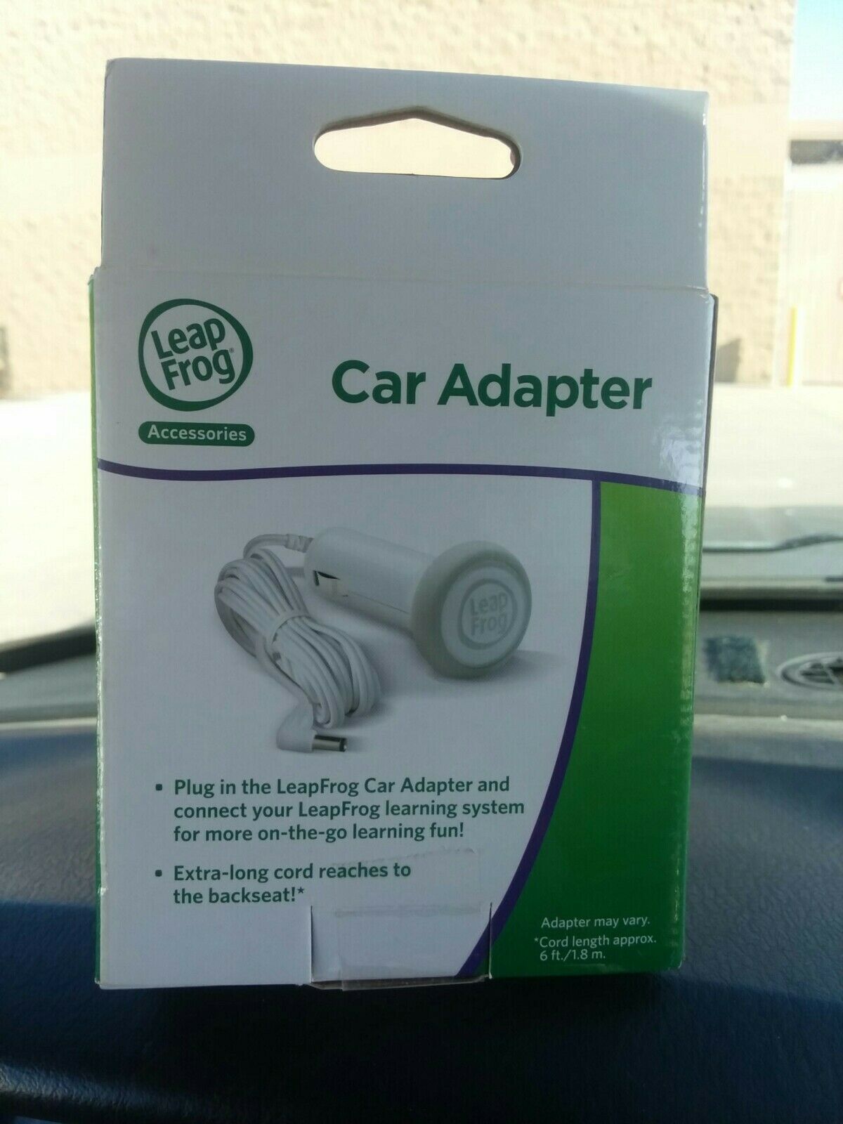 Leap Frog LeapPad2 LeapsterGS Car Adapter Lighter Charger Cable 6 ft Cord - Fresh Stock Dated February 2026