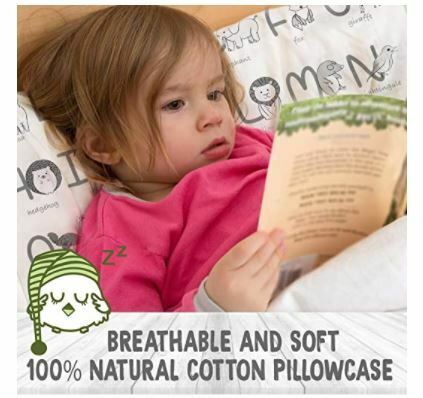 Toddler Pillowcase For 13x18 Pillow - Organic Toddler Pillow Case for Girl & Boy - Fresh Stock Dated December 2025