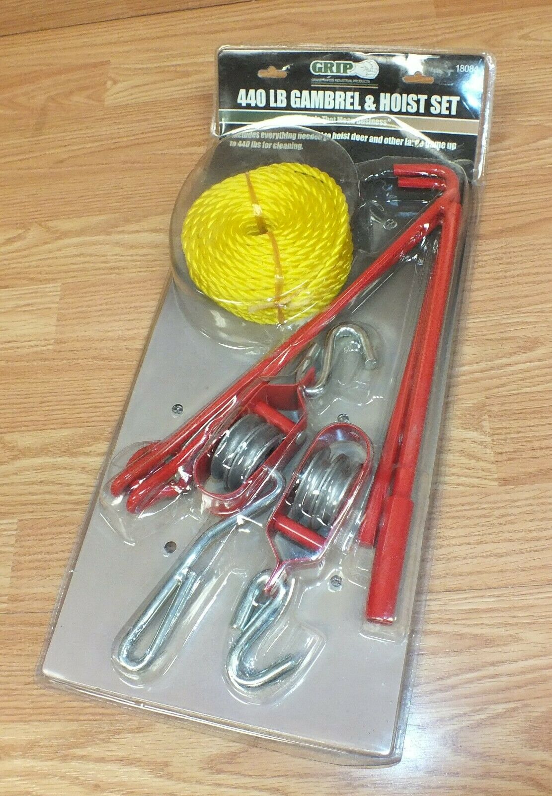 Grip 440 lb Gambrel & Hoist Set  Deer Hog Game Tree Hanging Gutting Pulleys - Fresh Stock Dated February 2026