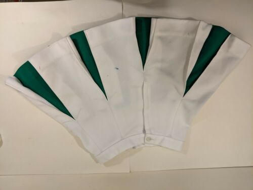 Whitr Green Vintage MINI CHEERLEADER Skirt Small Stains Made in USA 90s Costume - Fresh Stock Dated February 2026