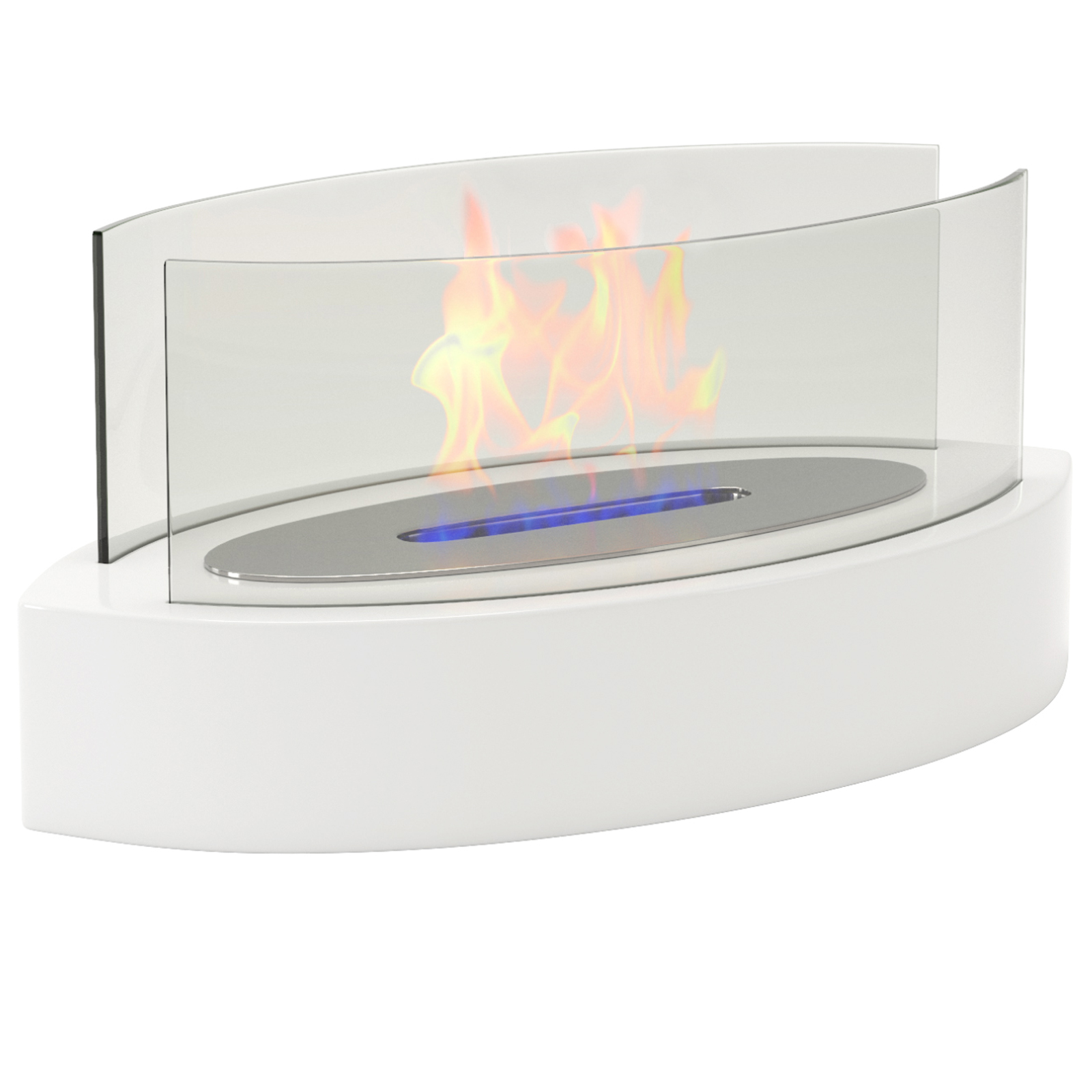 Regal Flame Veranda Ventless Fire Pit Fire Bowl Pot Bio Ethanol Fireplace White - Fresh Stock Dated February 2026