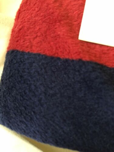 Pottery Barn Kids Rugby Chamois Pillow Sham - Standard Size NEW Red Blue - Fresh Stock Dated December 2025