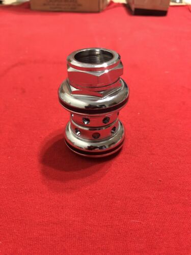 NOS ORIGINAL 80's YST OR TANGE MX3 HEADSET CHROMOLY CHROME BLACK OLD SCHOOL BMX - Fresh Stock Dated December 2025