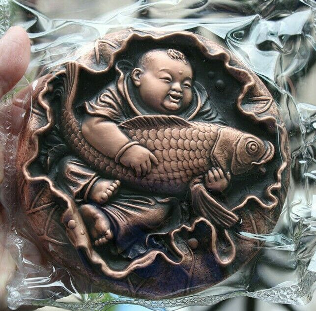 China 120mm Copper Medal - Nian nian you yu (年年有余) - Fresh Stock Dated February 2026