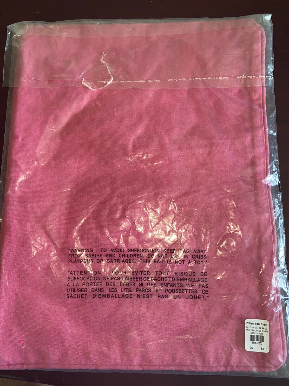 NWT POTTERY BARN Pillow Cover Crewel Flower Shop #8316 PINK - Fresh Stock Dated December 2025