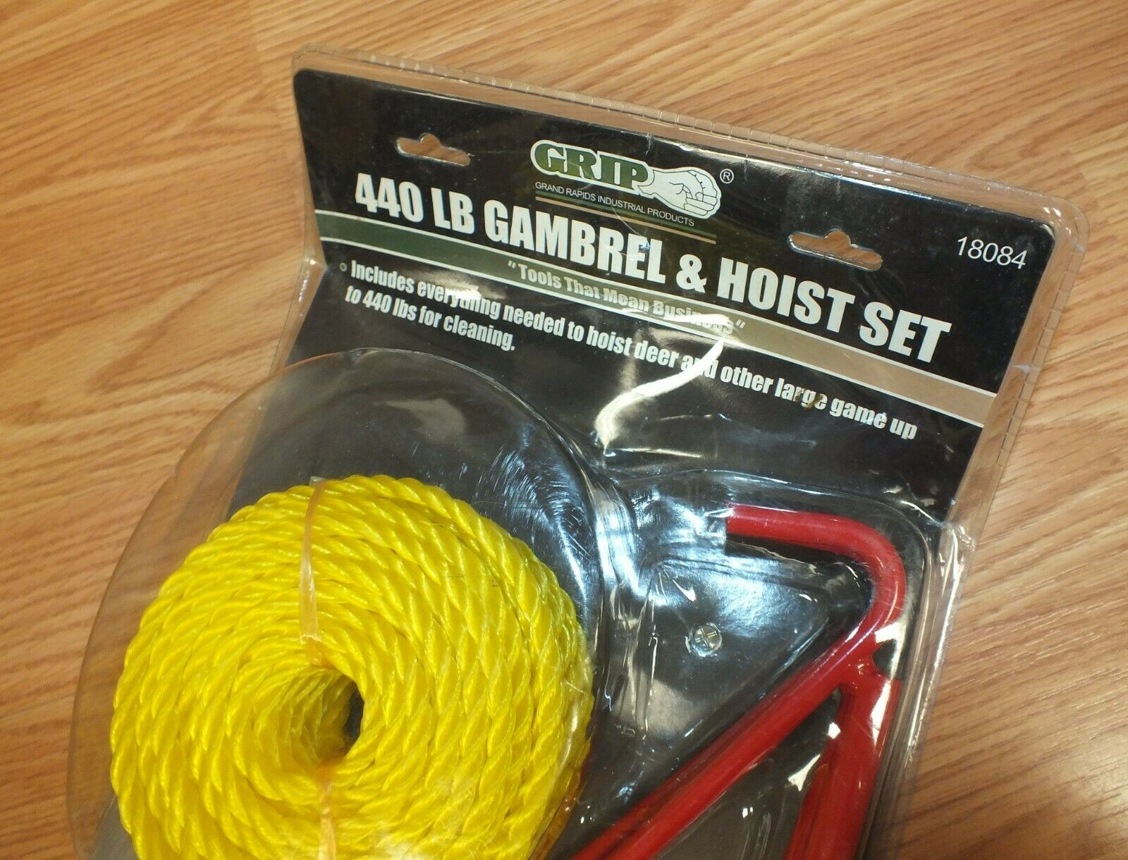 Grip 440 lb Gambrel & Hoist Set  Deer Hog Game Tree Hanging Gutting Pulleys - Fresh Stock Dated February 2026