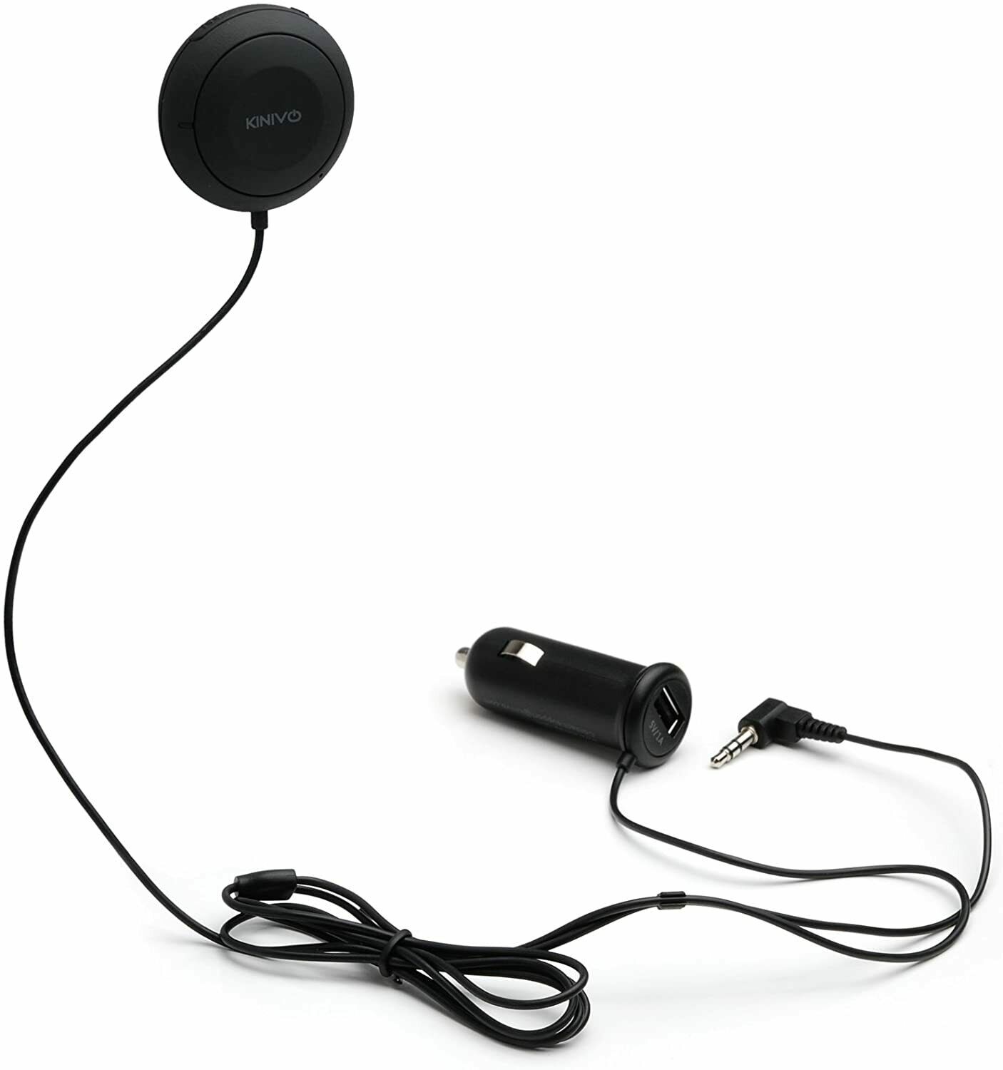 Kinivo BTC450 Bluetooth Car Kit Hands-Free Adapter for Cars with 3.5mm Aux Input - Fresh Stock Dated February 2026