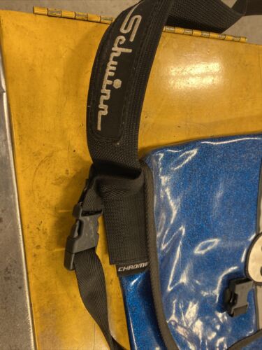 Schwinn Blue Glitter/Sparkle Messenger Bag Made By Chrome Vintage 90s - Fresh Stock Dated December 2025