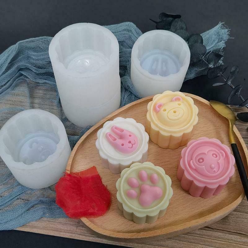 Ice Cream Silicone Mooncake Mold DIY Family Convenience Store Animal Shaped Mold - Fresh Stock Dated December 2025