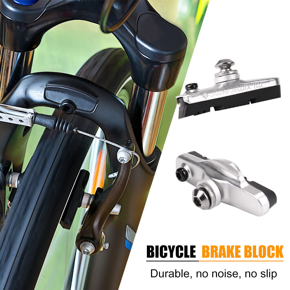 Mi Xim 1 Pair Road Bicycle Brake Pads Holder Rubber Shoes Blocks Bike C Clamp US - Fresh Stock Dated February 2026