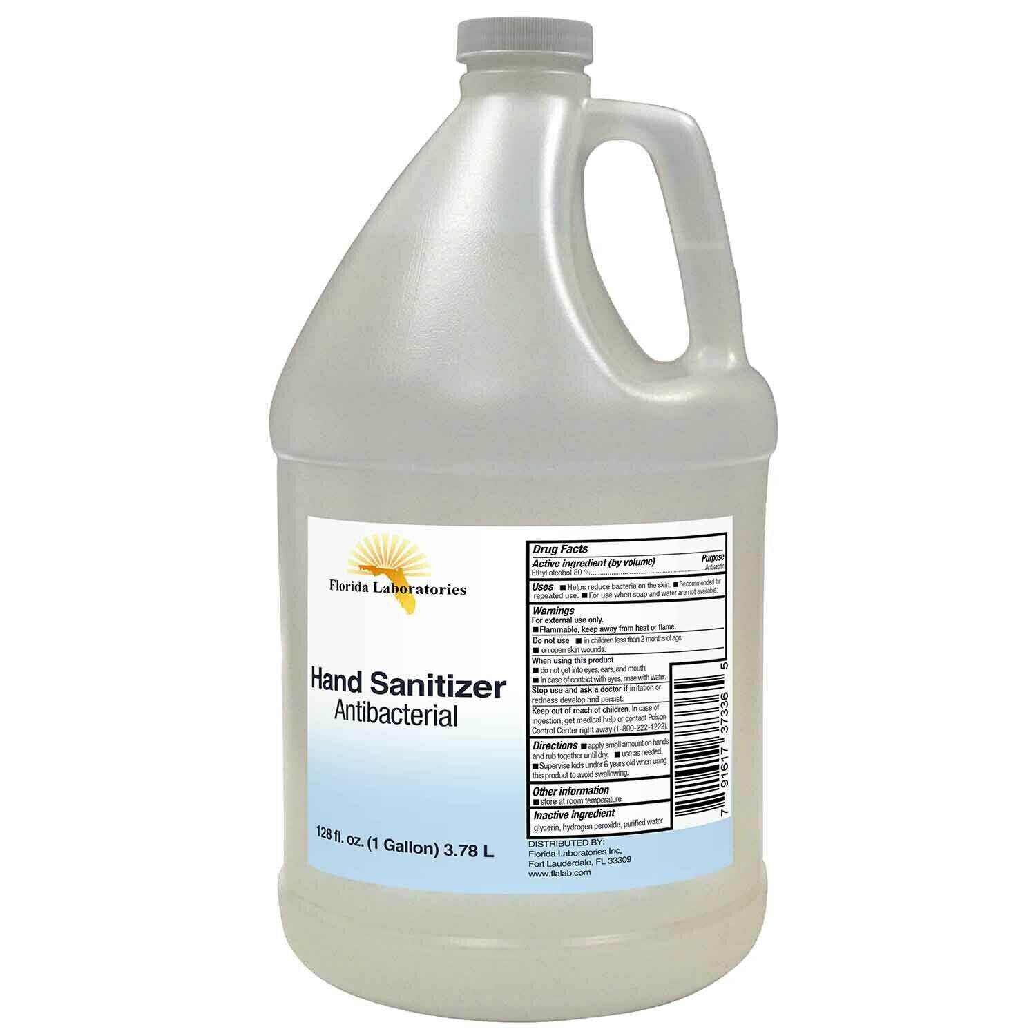 Hand Sanitizer Liquid (Non-Gel) Highest Alcohol 80% - 1 Gallon - USA Made - Fresh Stock Dated February 2026