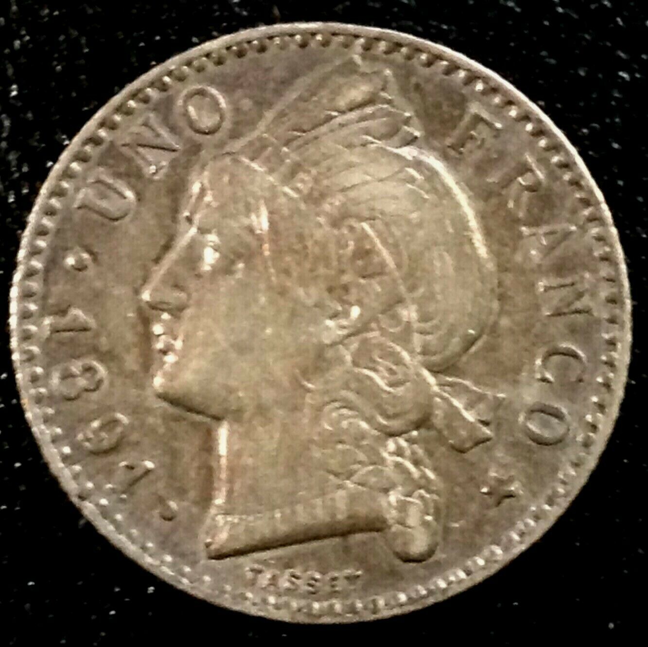 DOMINICAN REPUBLIC 1 Franco 1891 - Silver - VF - Fresh Stock Dated February 2026