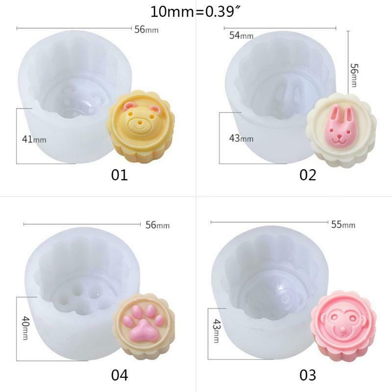 Ice Cream Silicone Mooncake Mold DIY Family Convenience Store Animal Shaped Mold - Fresh Stock Dated December 2025