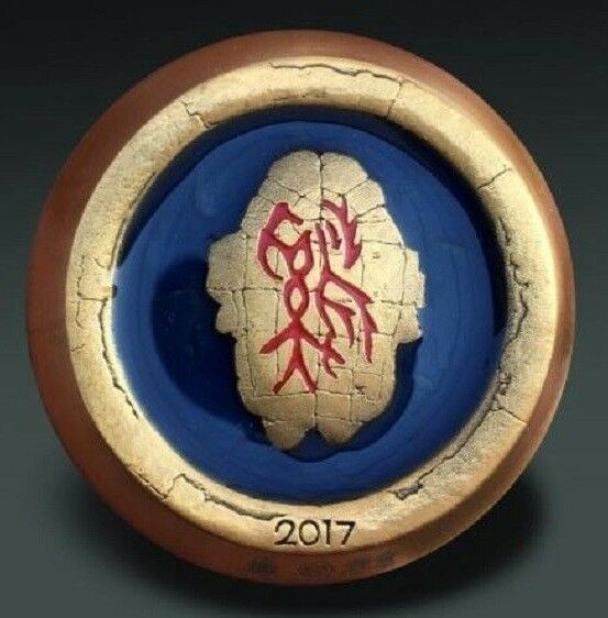 China 2017 88mm Copper and Gilt Brass with Enamel Medals - Rooster Lunar Year - Fresh Stock Dated February 2026