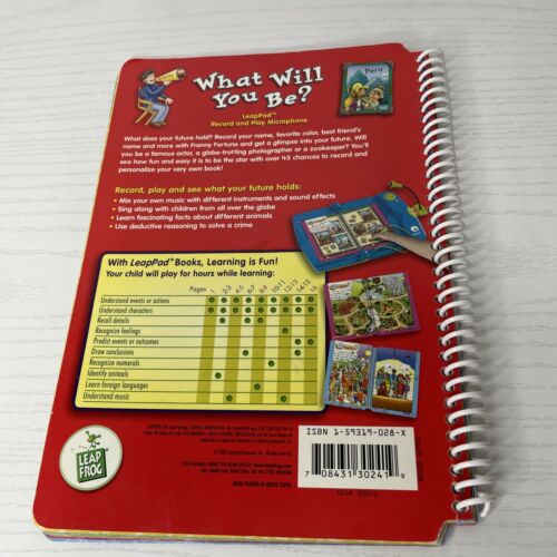 Leap Frog LeapPad Book: What Will You Be? Pre-K to 2nd Grade BOOK ONLY - Fresh Stock Dated December 2025