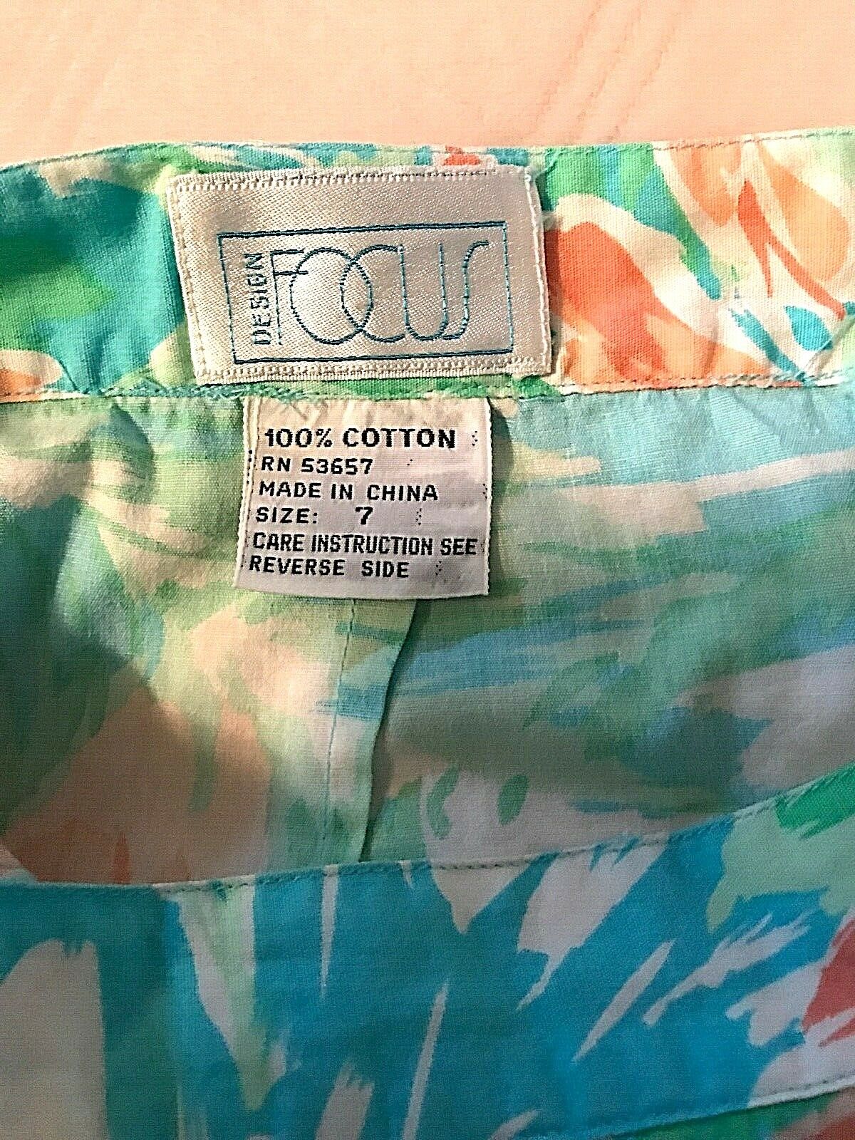 Vintage Short Summer Skirt  Pastel Colors - Fresh Stock Dated February 2026