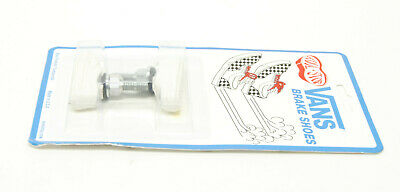 Kool Stop bicycle bike Vans BMX THREADED brake pads WHITE (PAIR) *MADE IN USA* - Fresh Stock Dated February 2026