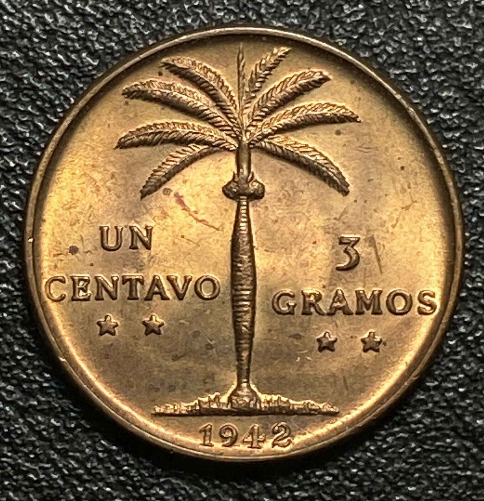 Dominican Republic 1942 Centavo BU Red Brown - Fresh Stock Dated February 2026