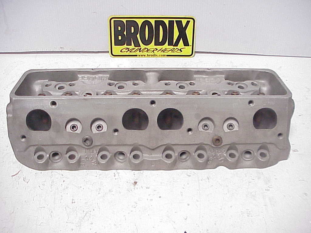 1 Brodix Gaerte Bare 23° Aluminum Head SB Chevy UMP WIssota NHRA Mudbog J12 - Fresh Stock Dated February 2026