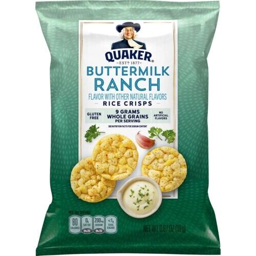 Quaker Rice Crisps Variety Pack (36 pk.) - Fresh Stock Dated February 2026