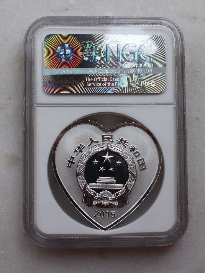 NGC PF70 China 2015 1oz Silver Coin - Auspicious Culture - Bing Di Tong Xin - Fresh Stock Dated February 2026