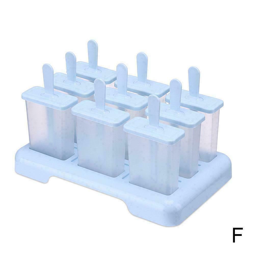 Ice Cream Molds 9 Ice Popsicle Mold Set Reusable Ice DIY Molds Stick Cream Y4L2 - Fresh Stock Dated February 2026