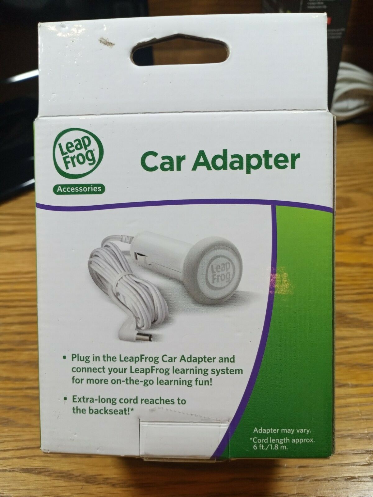 Leap Frog LeapPad2 LeapsterGS Car Adapter Lighter Charger Cable 6 ft Cord - Fresh Stock Dated February 2026