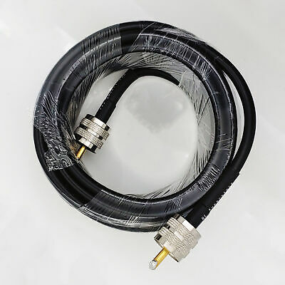 UHF Male (Plug) to UHF Male (Plug) LMR240 Cable Assembly, 240 inch (20 ft) - Fresh Stock Dated December 2025