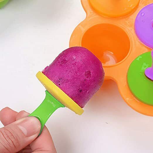 2 Pack Popsicle Molds,Mini 7-cavity Ice Pop Molds,Food Grade Baby Popsicle Mold - Fresh Stock Dated December 2025