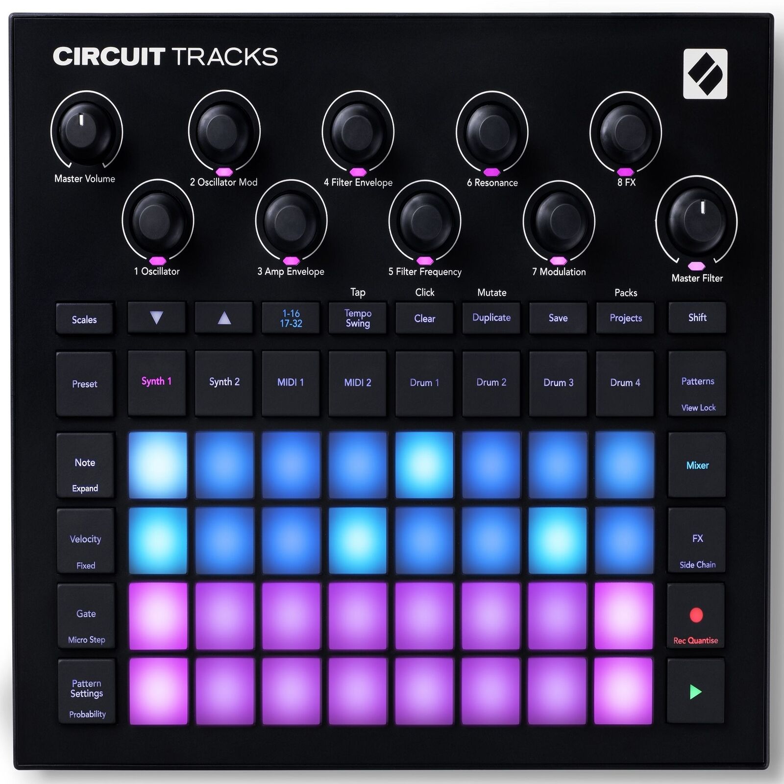 Novation Circuit Tracks MIDI USB Rechargeable Groovebox w/Synths/Sequencer+Mic - Fresh Stock Dated February 2026