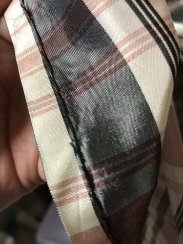 Vintage Gathered Black Pink Plaid Rayon Acetate Taffeta Skirt 24” W 29” L - Fresh Stock Dated February 2026