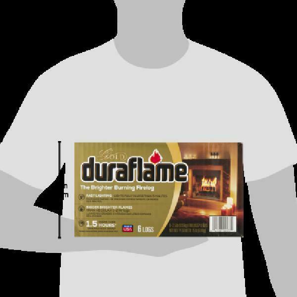 Duraflame Gold Brighter Burning 2.5Lb Firelogs, 6-Pack Case - Fresh Stock Dated December 2025