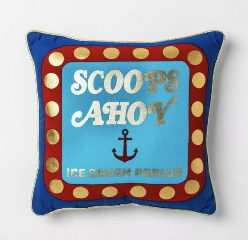 Stranger Things Netflix Scoops Ahoy Throw Pillows 16'' x 16