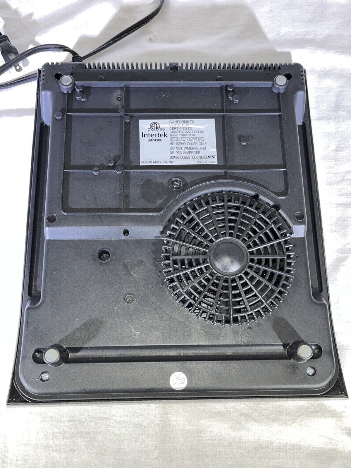 Fagor 670040610 Eco-Friendly Portable Induction Cooktop Tested And Working - Fresh Stock Dated February 2026